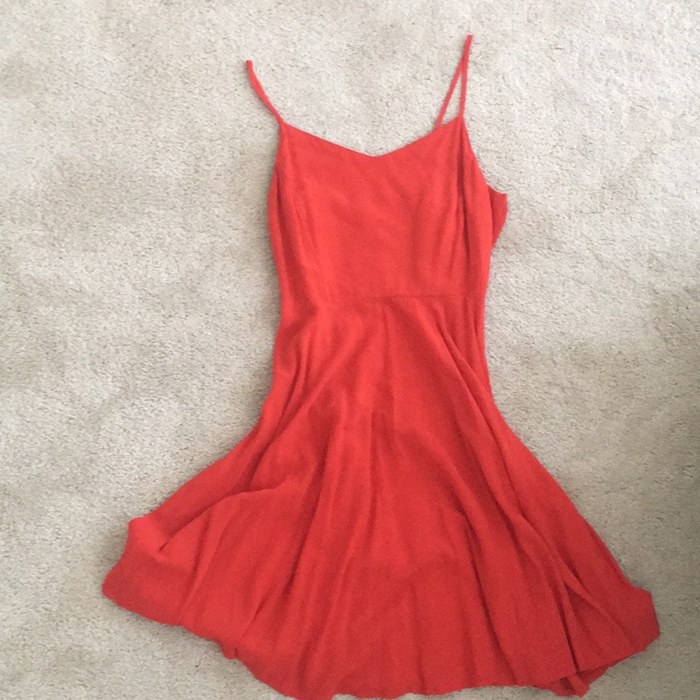 Red Spaghetti Strap Dress